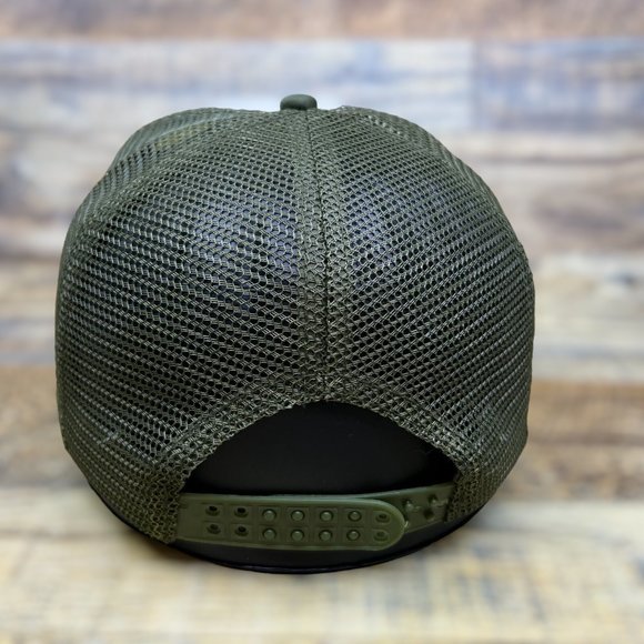 The Grand Canyon Mens Trucker Hat Olive Snapback Vintage Logo National Park AZ - Picture 5 of 8